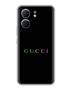 Чехол для OPPO A5x с картинкой «Gucci — неоновый минимализм»