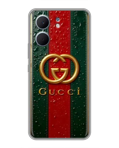 Чехол для OPPO A5x с картинкой «Gucci — фирменная полоса и золото» Чехол для OPPO A5x с картинкой «Gucci — фирменная полоса и золото»