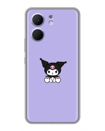 Чохол для OPPO A5x з картинкою «Kuromi — фіолетовий мінімалізм»