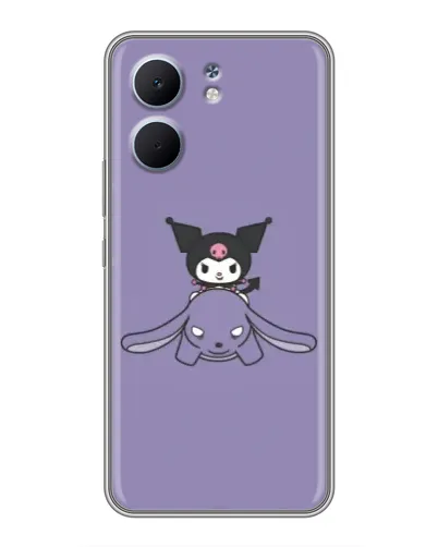 Чохол для OPPO A5x з картинкою «Kuromi на ліловому фоні»
