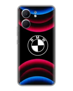 Чохол для OPPO A5x з картинкою «Логотип BMW та неонові дуги»