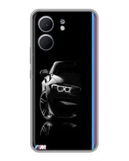 Чохол для OPPO A5x з картинкою «Силует BMW в темряві»