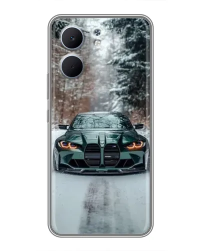 Чохол для OPPO A5x з картинкою «BMW у зимовому лісі» Чохол для OPPO A5x з картинкою «BMW у зимовому лісі»