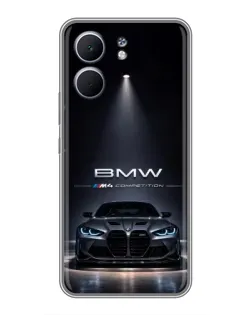 Чехол для OPPO A5x с картинкой «BMW сквозь ночной город»