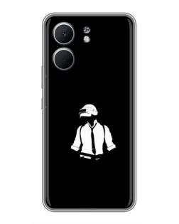 Чохол для OPPO A5x з картинкою «PUBG — білий шолом»