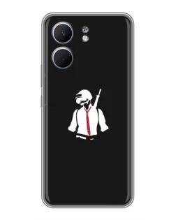 Чохол для OPPO A5x з картинкою «PUBG — силует воїна»