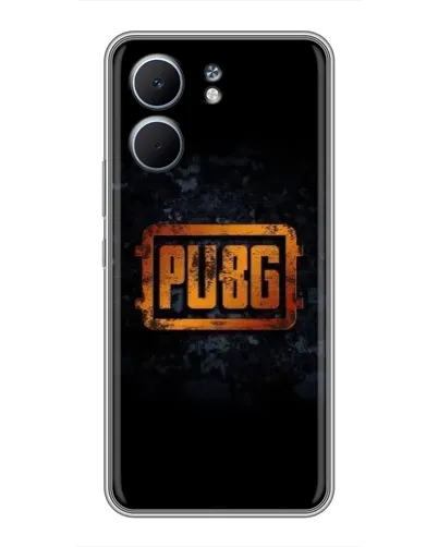 Чохол для OPPO A5x з картинкою «PUBG — золотий логотип»