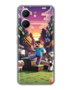 Чохол для OPPO A5x з картинкою «Стів на фермі»