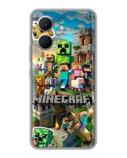 Чохол для OPPO A5x з картинкою «Замок Minecraft»