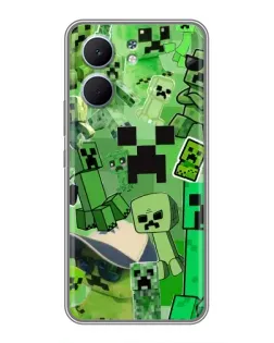 Чохол для OPPO A5x з картинкою «Кріпери Minecraft»