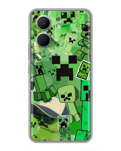 Чохол для OPPO A5x з картинкою «Кріпери Minecraft» Чохол для OPPO A5x з картинкою «Кріпери Minecraft»
