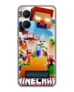 Чохол для OPPO A5x з картинкою «Minecraft герої гри»