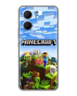 Чохол для OPPO A5x з картинкою «Minecraft класичний світ»