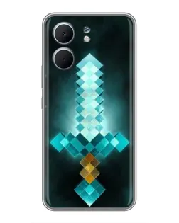 Чохол для OPPO A5x з картинкою «Алмазний меч неон»