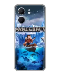 Чохол для OPPO A5x з картинкою «Minecraft льодянийсвіт»