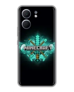 Чохол для OPPO A5x з картинкою «Minecraft Diamond лого»