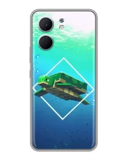 Чехол для OPPO A5x с картинкой «Черепаха Minecraft»