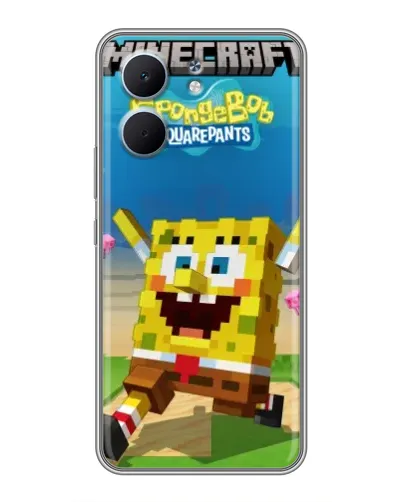 Чехол для OPPO A5x с картинкой «Губка Боб Minecraft» Чехол для OPPO A5x с картинкой «Губка Боб Minecraft»