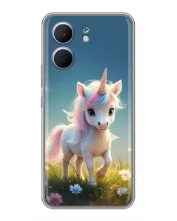 Чохол для OPPO A5x з картинкою «Єдиноріг на галявині»