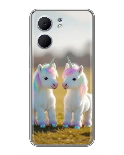 Чохол для OPPO A5x з картинкою «Пара єдинорогів»