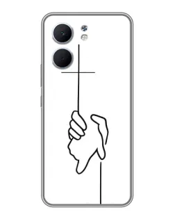 Чохол для OPPO A5x з картинкою «Рука тримає»