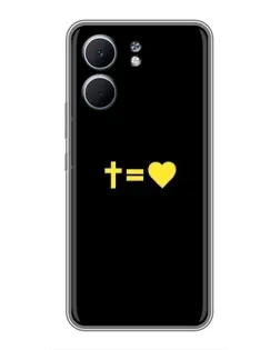 Чохол для OPPO A5x з картинкою «Серце та Хрест»