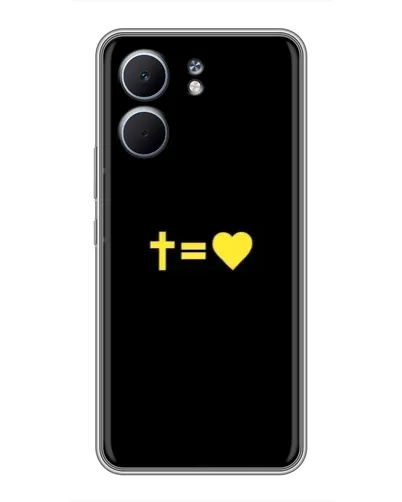 Чохол для OPPO A5x з картинкою «Серце та Хрест»