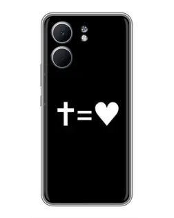 Чохол для OPPO A5x з картинкою «Хрест та Серце»