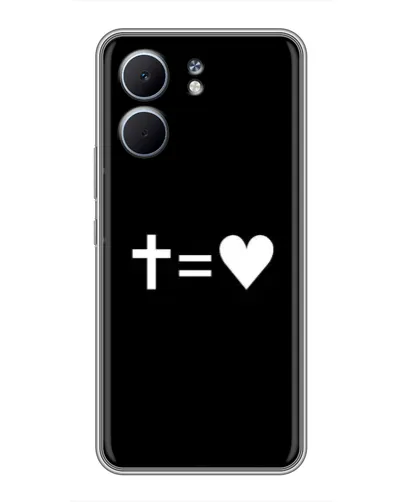 Чохол для OPPO A5x з картинкою «Хрест та Серце»