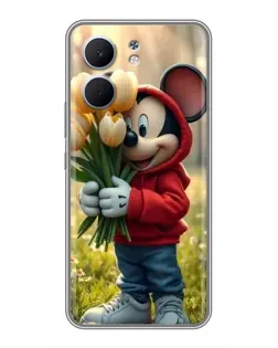 Чохол для OPPO A5x з картинкою «Міккі з тюльпанами»