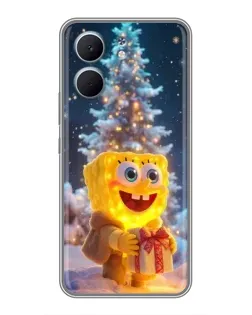 Чохол для OPPO A5x з картинкою «Різдвяний Спанч Боб»