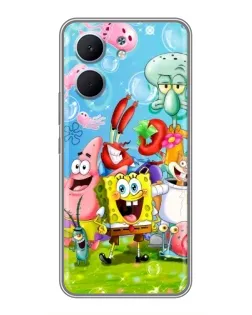 Чехол для OPPO A5x с картинкой «Губка Боб и друзья»