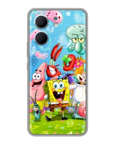 Чехол для OPPO A5x с картинкой «Губка Боб и друзья» Чехол для OPPO A5x с картинкой «Губка Боб и друзья»
