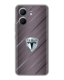Чохол для OPPO A5x з картинкою «Металева текстура Tesla»