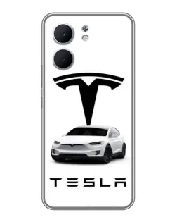 Чохол для OPPO A5x з картинкою «Tesla White Style»