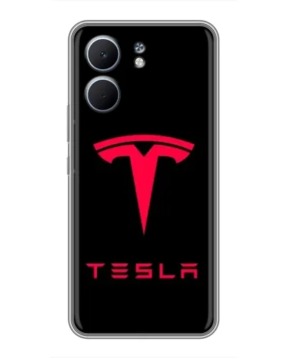 Чохол для OPPO A5x з картинкою «Tesla Red Logo»