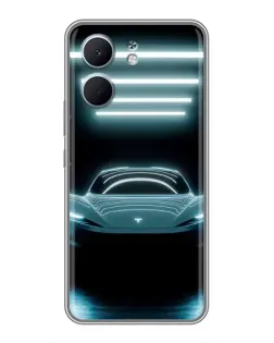 Чохол для OPPO A5x з картинкою «Tesla в неоні»
