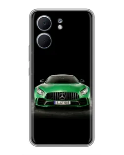 Чохол для OPPO A5x з картинкою «Mercedes — неоновий лого»
