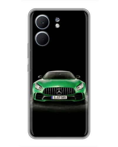 Чохол для OPPO A5x з картинкою «Mercedes — неоновий лого»