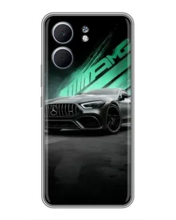 Чохол для OPPO A5x з картинкою «Темний Mercedes AMG»