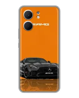 Чохол для OPPO A5x з картинкою «Помаранчевий Mercedes AMG»