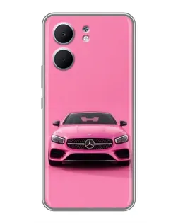 Чехол для OPPO A5x с картинкой «Розовый Mercedes AMG»