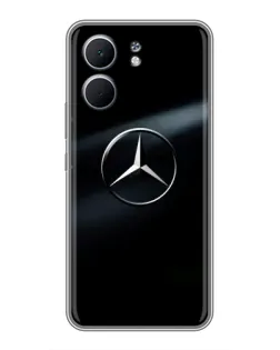Чехол для OPPO A5x с картинкой «Mercedes на металле»