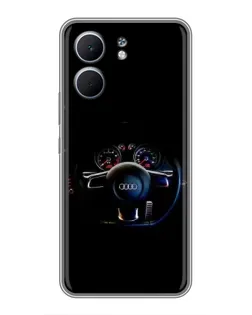 Чохол для OPPO A5x з картинкою «Салон Audi — кермо»