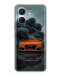 Чохол для OPPO A5x з картинкою «Audi у хмарах диму»