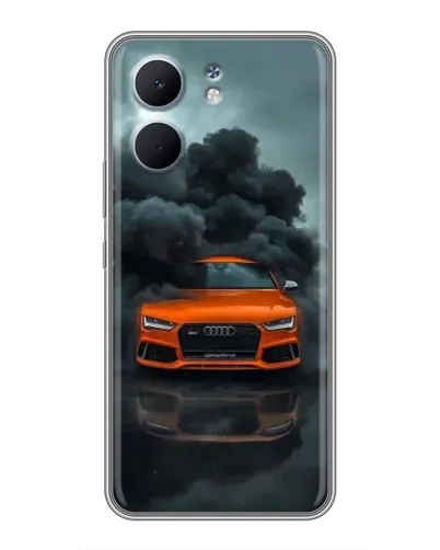 Чохол для OPPO A5x з картинкою «Audi у хмарах диму»