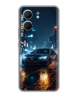 Чохол для OPPO A5x з картинкою «Нічне місто та Audi»