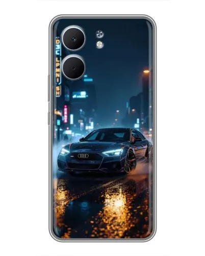 Чохол для OPPO A5x з картинкою «Нічне місто та Audi»