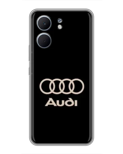 Чохол для OPPO A5x з картинкою «Audi — золотий логотип»