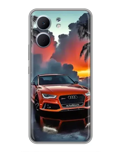 Чохол для OPPO A5x з картинкою «Audi — захід сонця»